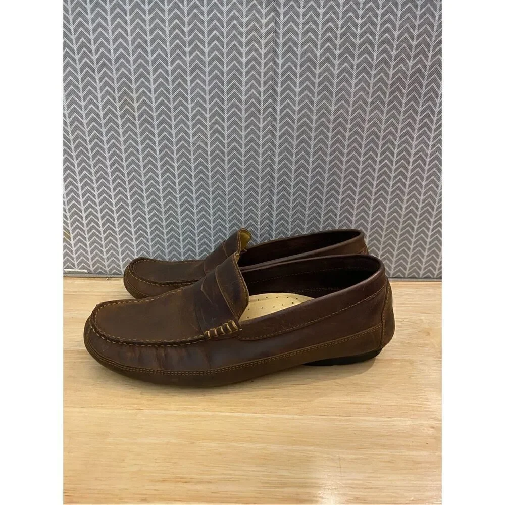✅Nisolo Moreno Mens brown Leather slip On Loafers